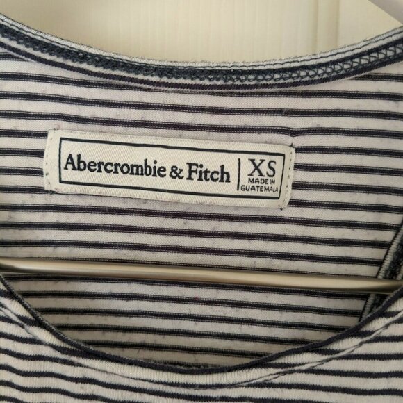 Abercrombie & Fitch Striped Blue Black White Dress - Picture 4 of 8